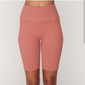 5/$30 Spiritual Gangster Terracotta Ribbed Bike Workout Shorts  XS/S